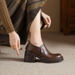 Elegant Handcrafted Leather Women's Shoes with Luxury Craftsmanship(Egupai8883113)