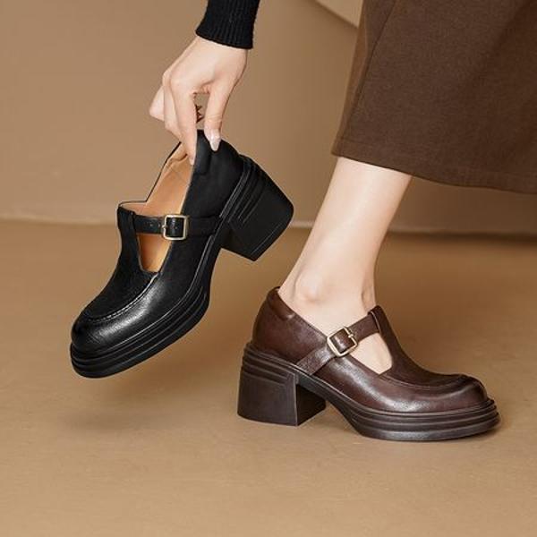 Luxury Genuine Leather Handcrafted Women's Shoes(Egupai8883106)