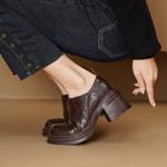 Handcrafted Leather Women’s Shoes: Luxurious Elegance(Egupai8883099)