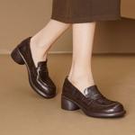 Handcrafted Genuine Leather Women’s Shoes - Luxurious Elegance(Egupai8883100)