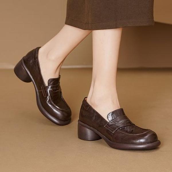 Handcrafted Genuine Leather Women’s Shoes - Luxurious Elegance(Egupai8883100)