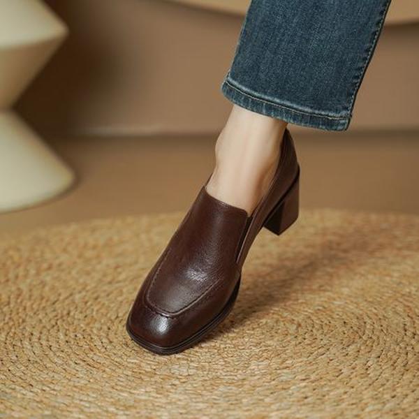 Exquisite Handmade Leather Women's Shoes - Luxury Craftsmanship(Egupai8883103)