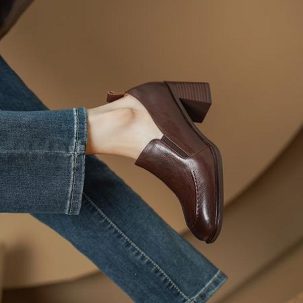 Exquisite Handmade Leather Women's Shoes - Luxury Craftsmanship(Egupai8883103)