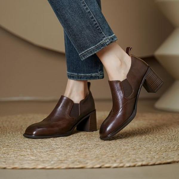 Elegant Handcrafted Leather Women's Shoes - Luxury Quality(Egupai8883116)