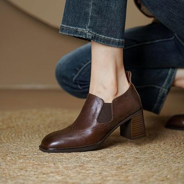 Elegant Handcrafted Leather Women's Shoes - Luxury Quality(Egupai8883116)
