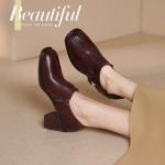 Handcrafted Luxury Leather Women's Shoes - Elegance Redefined(Egupai8883115)