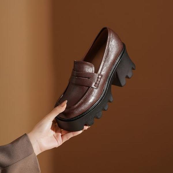 Luxury Handcrafted Genuine Leather Women's Shoes with Exquisite Craftsmanship(Egupai8883121)