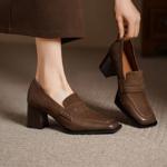 Exquisite Handcrafted Leather Women's Shoes: Elegant Luxury Craftsmanship(Egupai8883141)