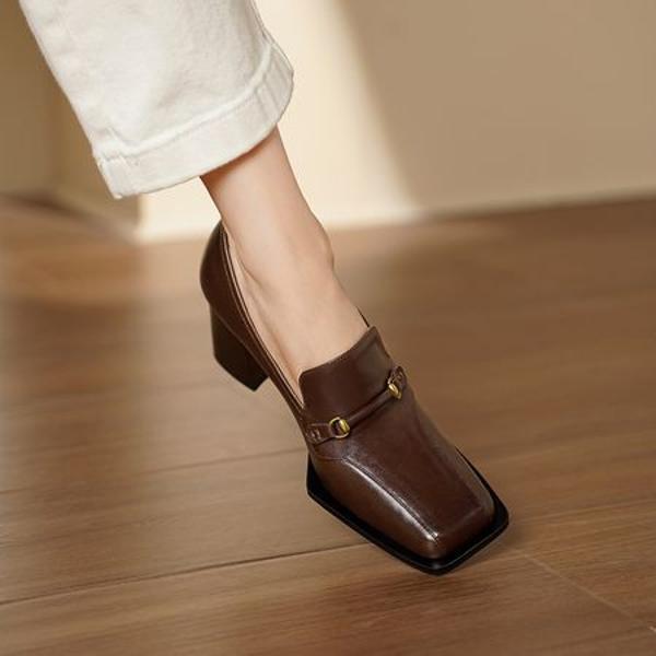 Elegantly Crafted Handmade Leather Women's Shoes of Luxury(Egupai8883143)