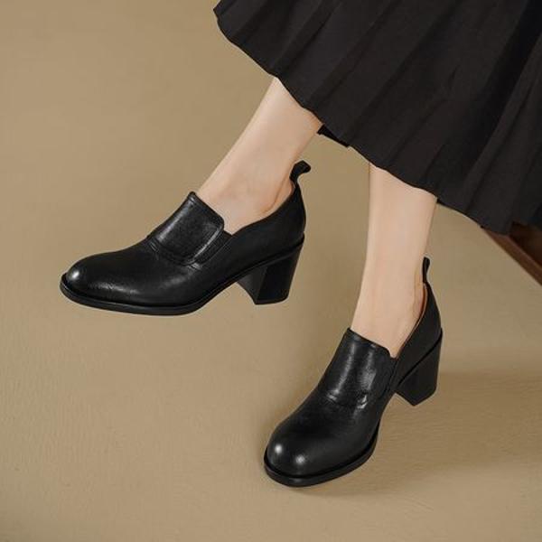 Elegant Handcrafted Genuine Leather Women's Shoes of Distinction(Egupai8883118)