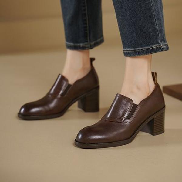 Elegant Handcrafted Genuine Leather Women's Shoes of Distinction(Egupai8883118)