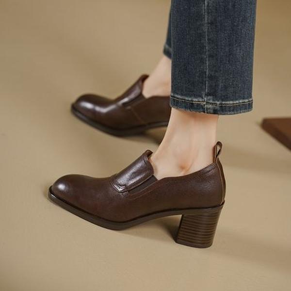 Elegant Handcrafted Genuine Leather Women's Shoes of Distinction(Egupai8883118)