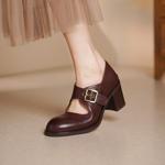 Exquisite Handmade Leather Women's Shoes: Luxury and Elegance(Egupai8883117)