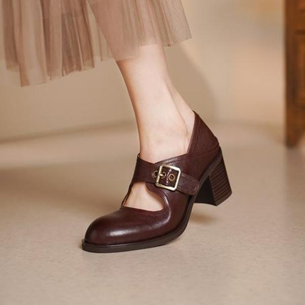 Exquisite Handmade Leather Women's Shoes: Luxury and Elegance(Egupai8883117)