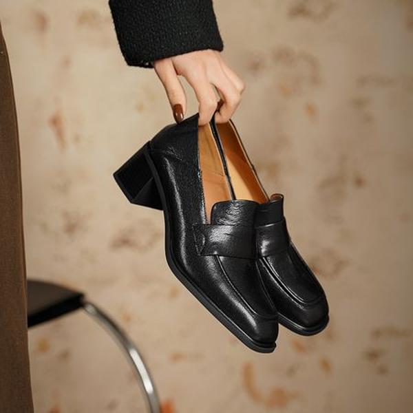 Handcrafted Luxury Leather Women's Shoes - Elegance Redefined(Egupai8883152)