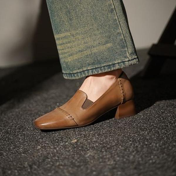 Handcrafted Luxury Leather Women's Shoes - Elegance in Every Stitch(Egupai8883146)