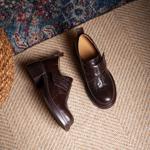 Handcrafted Leather Women's Shoes: Elegance in every stitch.(Egupai8883178)