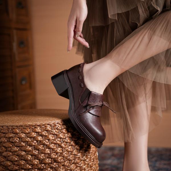 Luxurious Handcrafted Leather Women's Shoes(Egupai8883173)