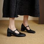 Elegant Handcrafted Genuine Leather Women's Shoes - Luxurious Artistry, Timeless Quality(Egupai8888月-63)