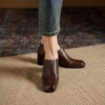 Elegant Handcrafted Leather Women's Shoes - Luxurious Quality(Egupai8883160)