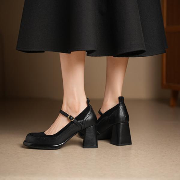 Luxurious Handcrafted Leather Women's Shoes for Elegant Style(Egupai8883166)