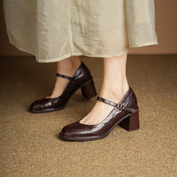 Elegant Luxury Handcrafted Genuine Leather Women's Shoes with Premium Craftsmanship(Egupai8883175)