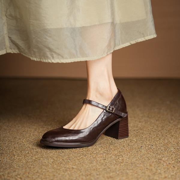 Elegant Luxury Handcrafted Genuine Leather Women's Shoes with Premium Craftsmanship(Egupai8883175)