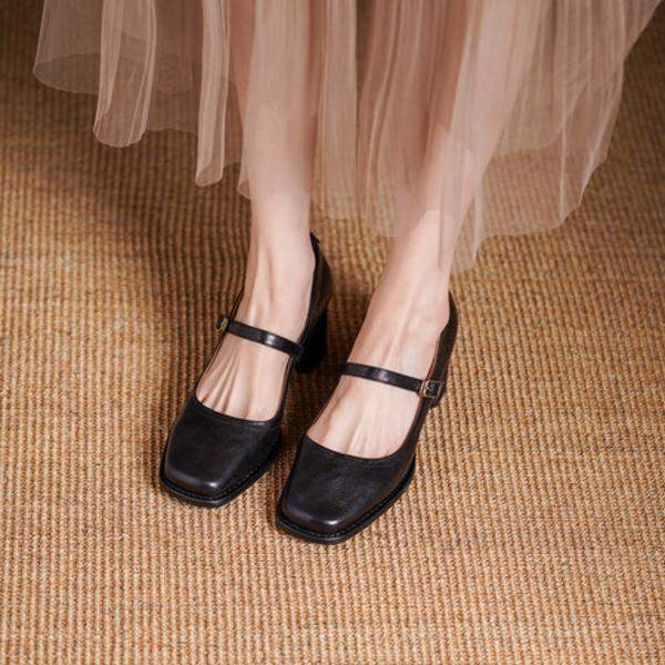 Elegant Handcrafted Leather Women's Shoes: Luxury in Every Stitch(Egupai8883187)