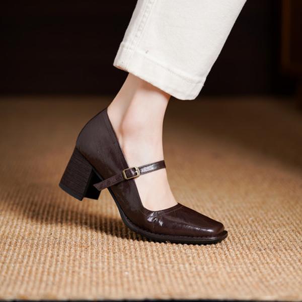 Elegant Handcrafted Leather Women's Shoes: Luxury in Every Stitch(Egupai8883187)