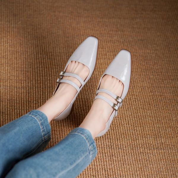 Handcrafted Leather Women's Shoes - Elegance Redefined(Egupai8883186)