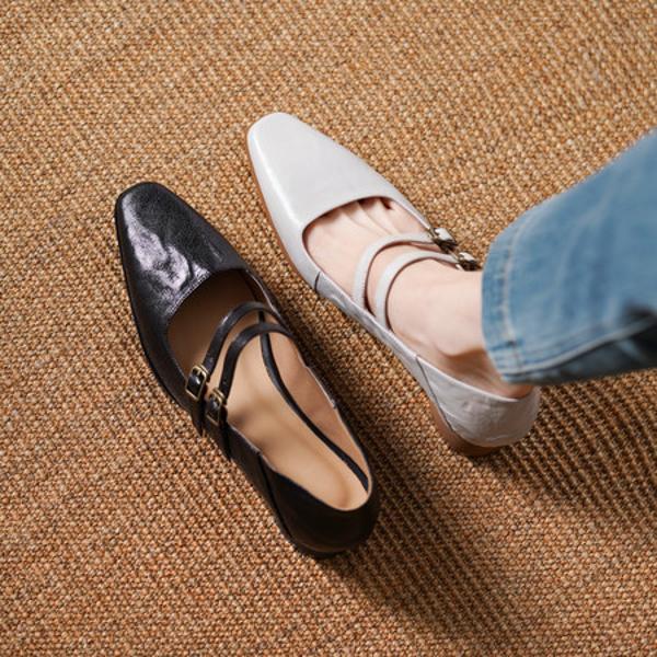 Handcrafted Leather Women's Shoes - Elegance Redefined(Egupai8883186)