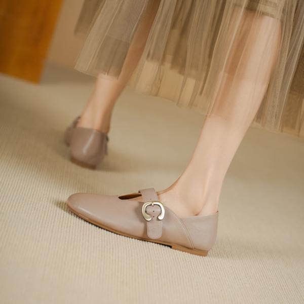 Luxury Handmade Leather Women's Shoes with Elegant Craftsmanship(Egupai8883231)