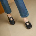 Luxury Handmade Leather Women's Shoes with Elegant Craftsmanship(Egupai8883231)