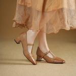 Luxury Handcrafted Genuine Leather Women's Shoes - Exquisite Craftsmanship(Egupai8883258)