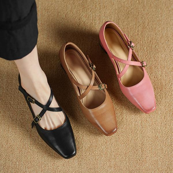 Exquisite Handmade Leather Women's Shoes: Luxury Craftsmanship and Timeless Elegance(Egupai8883259)