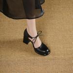 Elegant Handmade Leather Women’s Shoes: Luxurious Craftsmanship(Egupai8883252)