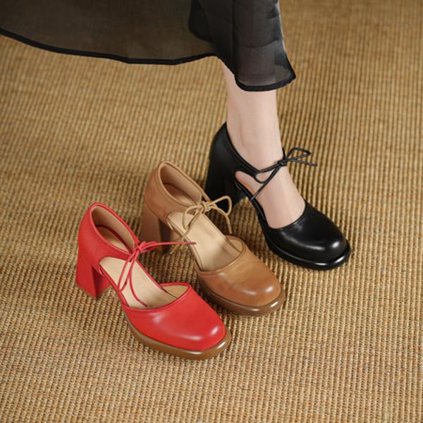 Elegant Handmade Leather Women’s Shoes: Luxurious Craftsmanship(Egupai8883252)