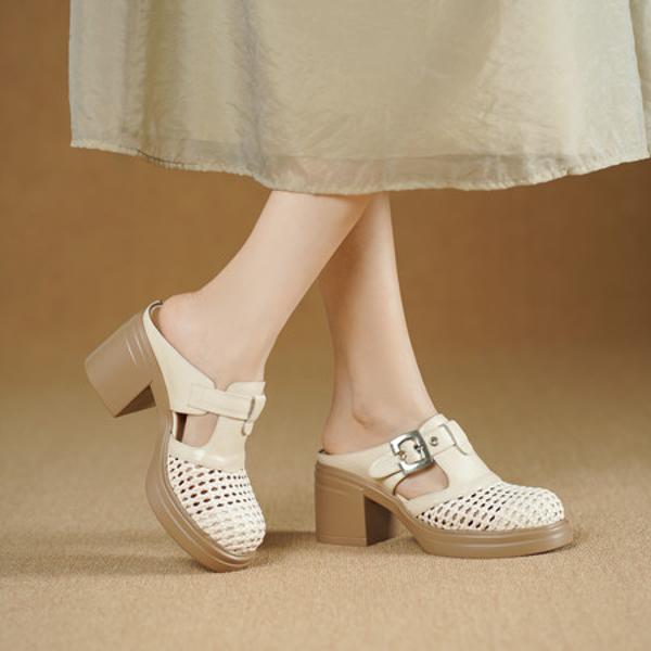 Luxurious Handmade Leather Women's Shoes with Exquisite Craftsmanship(Egupai8883263)