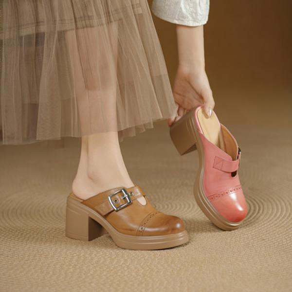 Handcrafted Luxury Leather Women's Shoes: Elegance Redefined(Egupai8883270)