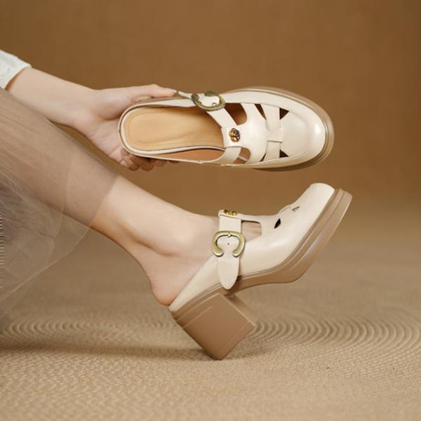 Exquisite Handcrafted Leather Women's Shoes: A Luxurious Elegance(Egupai8883266)