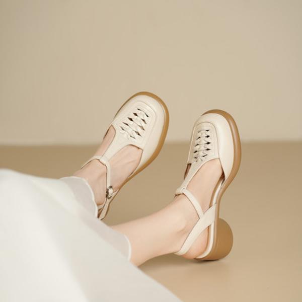 Handcrafted Leather Women's Shoes: Elegance Meets Luxury in Every Detail(Egupai8883272)