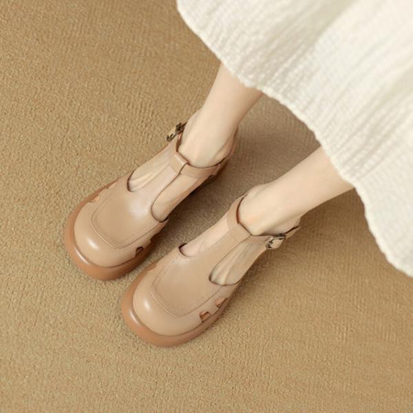 Handcrafted Luxury Leather Women's Shoes - Elegance in Every Stitch(Egupai8881月-98)