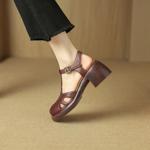 Handcrafted Luxury Leather Women's Shoes - Elegance in Every Stitch(Egupai8881月-98)