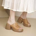 Exquisite Handmade Leather Women's Shoes: Elegance in Every Stitch(Egupai8883283)
