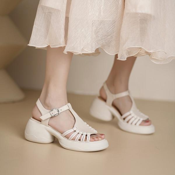 Elegant Handcrafted Leather Women's Shoes: Luxury Craftsmanship and Quality.(Egupai8883282)