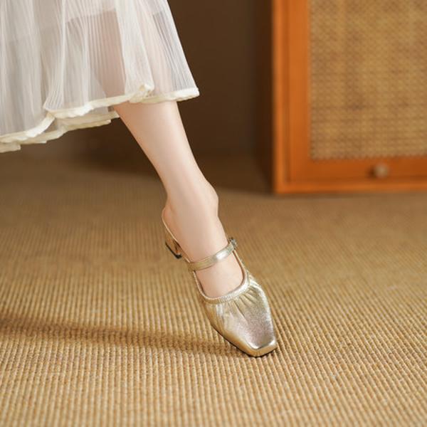 Exquisite Handcrafted Leather Women’s Shoes(Egupai8883297)