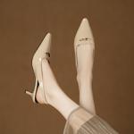 Elegant Handcrafted Genuine Leather Women's Shoes(Egupai8883305)