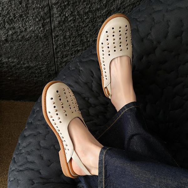 Handcrafted Genuine Leather Women's Shoes - Elegant Luxury(Egupai8883309)