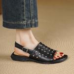 Luxury Handcrafted Genuine Leather Women's Shoes(Egupai8883312)