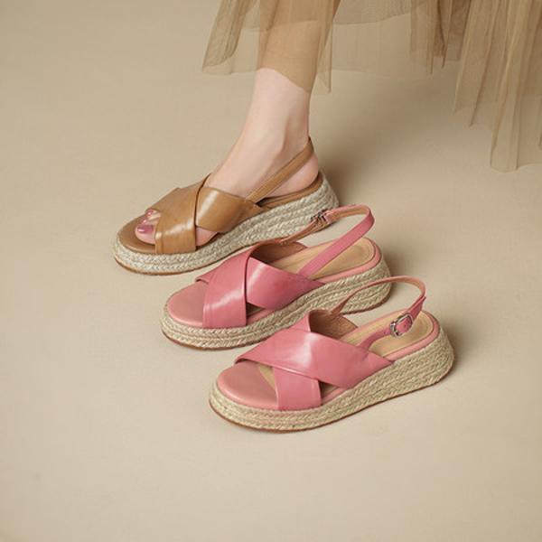 Handcrafted Genuine Leather Women's Shoes: Elegant Luxury Quality(Egupai8883331)